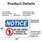 Signmission Do Not Enter Warehouse Personnel Only OSHA Notice Sign, Plastic, 24in W x 18in L, 2PK OS-2PACK-NS-P-1824-L-11240 - alternate 6